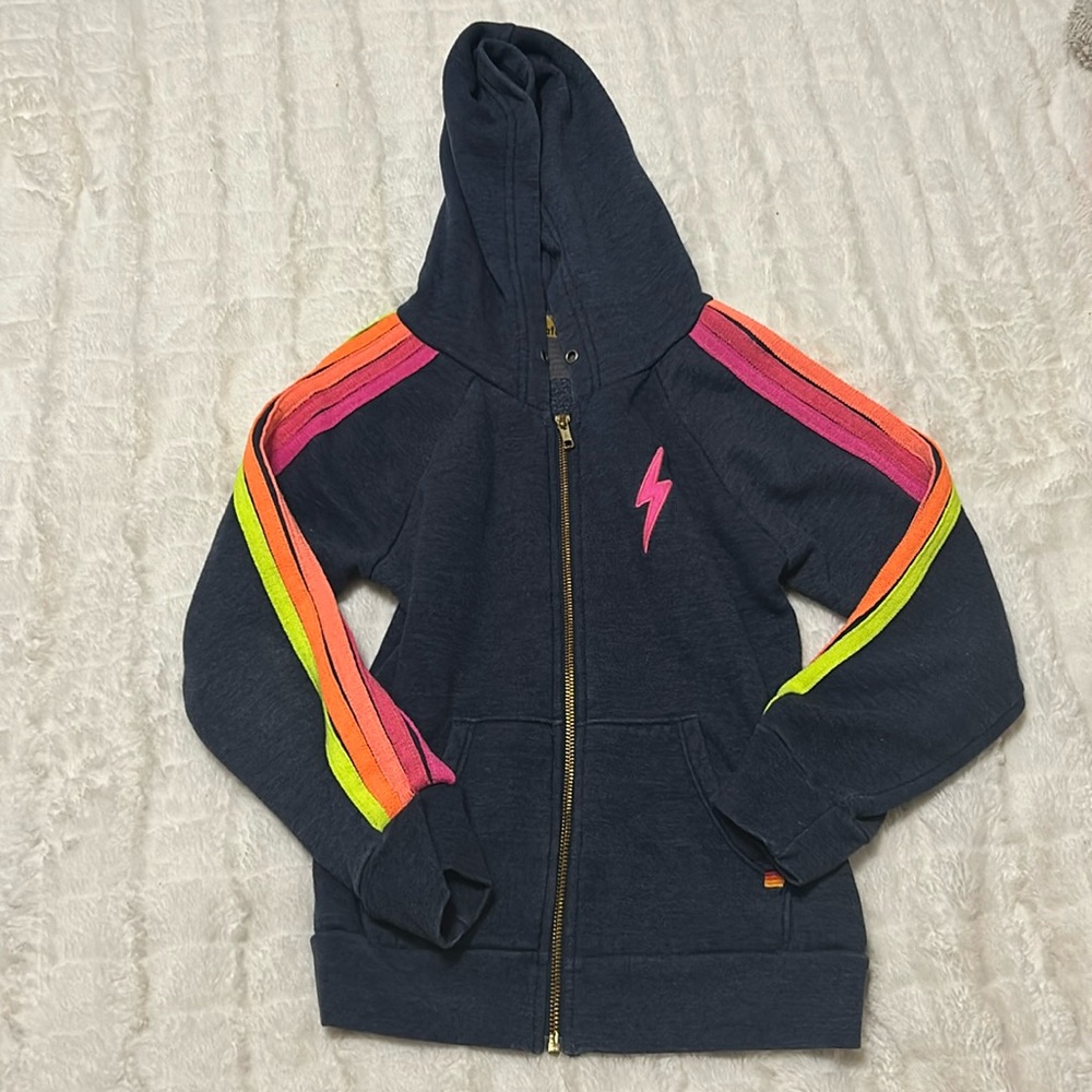Kids aviator nation zip up hoodie